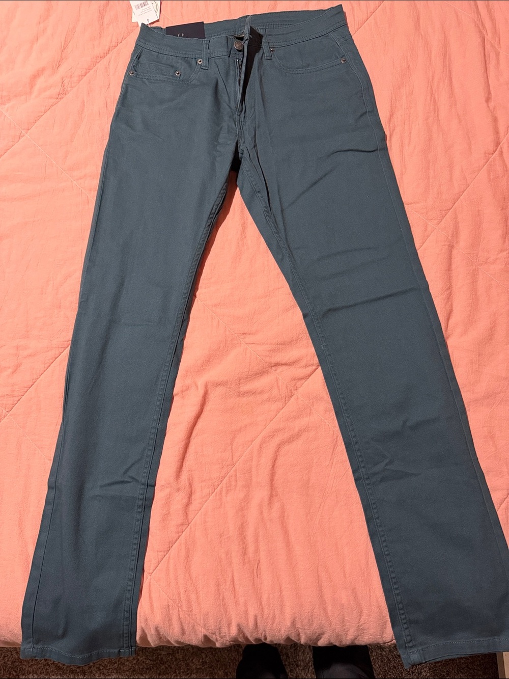 Jachs Teal Slim Straight Men’s Jeans